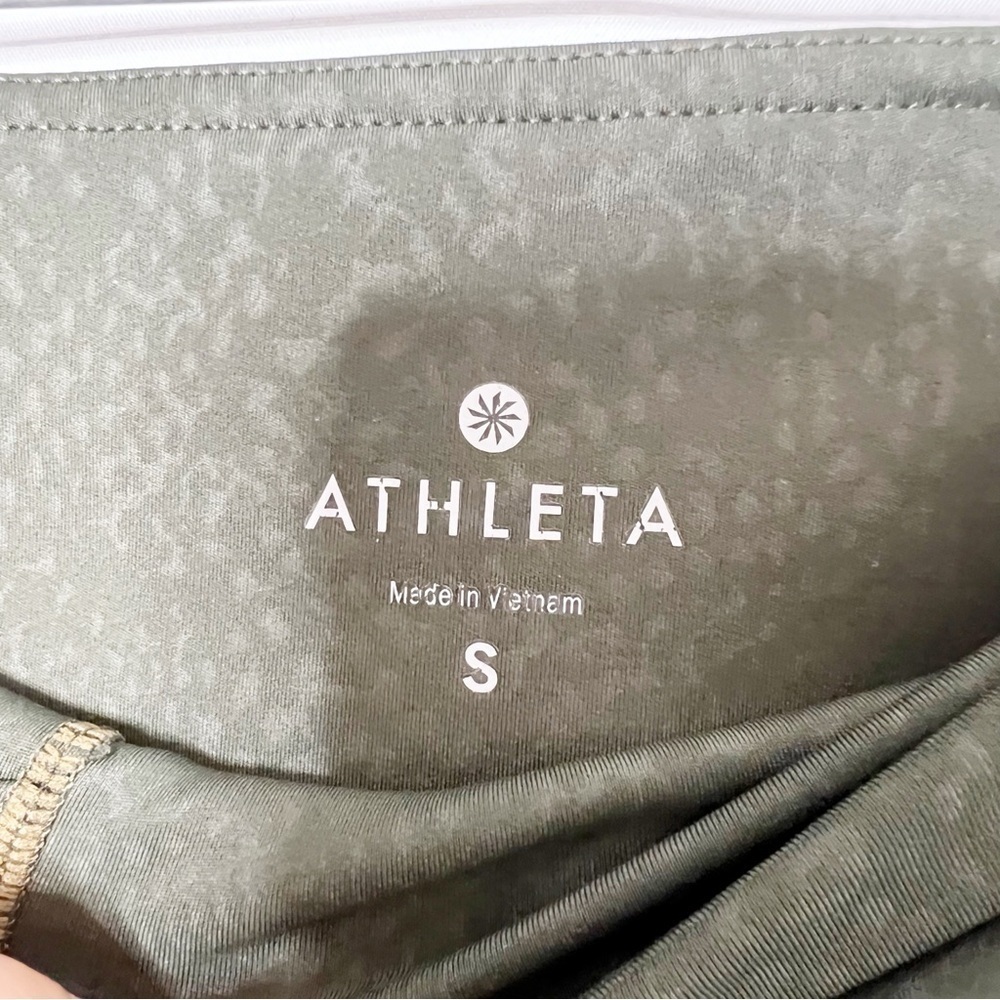 Athleta Olive Green Python Leggings - image 3
